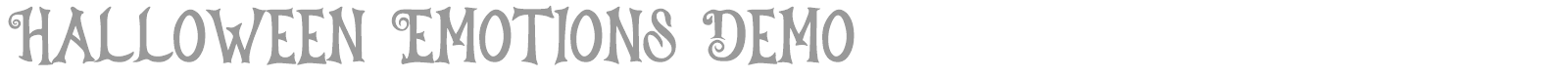 Halloween Emotions font preview